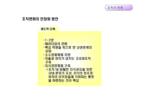 [경영조직론] 12장. 조직변화와 조직쇠퇴-17