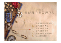 [급식경영] 제12장 인적자원관리-1