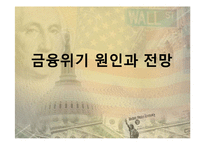 금융위기 원인과 전망-1