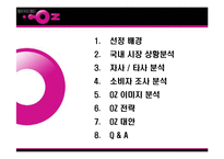 [소비자행동론] LG텔레콤 오즈 OZ 분석-2
