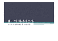 [물류] 철도의 경쟁력 재고를 위한 방안-1