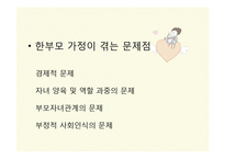 [건강가정론] 한부모가정 지원프로그램-4