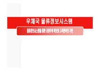 [시스템분석및설계] 우체국 물류정보시스템-1