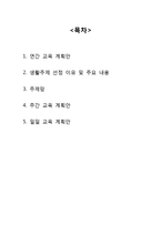 [영유아 교육계획안] 연간교육계획안, 여름 -교육계획안-2
