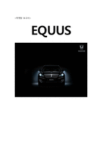 [마케팅] 현대자동차 에쿠스 EQUUS 2009 마케팅전략-1