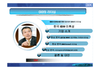 [조직행동] IBM KOREA를 통해 알아본 CEO의 리더십-2