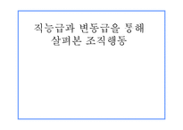 [조직행동] 직능급과 변동급을 통해 살펴본 조직행동-1