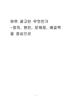 허위광고 정의, 원인, 문제점, 해결책-1