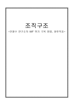 [조직구조] 안철수 연구소의 IMF 위기 극복 방법, 향후목표-1