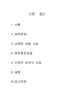 [사회과학, 정치외교] 이명박 정부의 남북한 관계-1