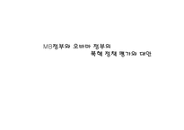 [북한학] MB정부와 오바마 정부의 북핵정책 평가와 대안-1