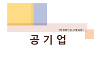 [행정학] 공기업-1