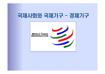 국제기구 -경제기구 WTO-1