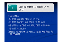 [영양학] 남녀 대학생의 영양지식이 식행동에 미치는 영향-18