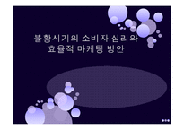 [소비자 행동론] 불황시기의 소비자 심리와 효율적 마케팅 방안-1