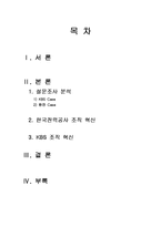 [조직관리] KBS와 한전 조직혁신에 대해서-2