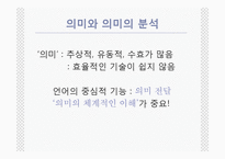 [국어학] 의미론 -언어의 의미,단어의 의미관계-4