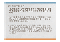 [노인복지론] 노인문제에 대한 이론적 관점-8