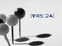 중국의 교육 레포트-1