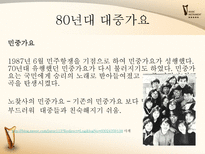 [한국어] 대중가요의 변천사-12