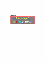 [인터넷비즈니스]LG e-shop 의 CRM 전략분석-18