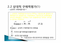 [국제통화금융] 구매력평가-12