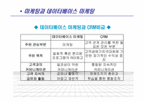 [소비자마케팅] 마케팅과 CRM(Customer Relationship Management)-6