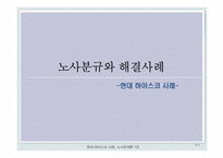현대 하이스코 를 통해 알아 본 노사분규와 해결사례-1