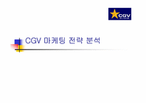 CJ CGV의 SWOT 마케팅 전략 분석-1