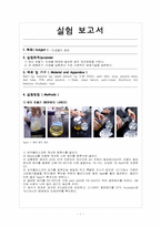 [미생물학실험] 미생물 배양법(배지제조, 균접종법)-1