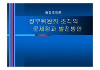 정부위원회 조직의 문제점과 발전방안-1