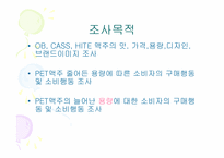OB, Cass 의 PET시장 공략에 대한 HITE 의 대응방안 조사보고서-3