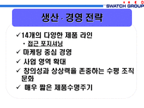 스와치 그룹의 제품라인 전략-7