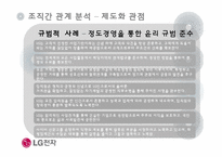 [조직관리] LG전자의 조직간 관계-10
