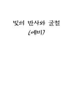[공학]빛의반사와 굴절-1