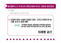 멀티플렉스가 우리나라 영화 산업에 미치는 영향과 발전 방향-8