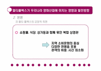멀티플렉스가 우리나라 영화 산업에 미치는 영향과 발전 방향-9