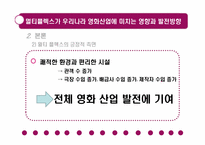 멀티플렉스가 우리나라 영화 산업에 미치는 영향과 발전 방향-10