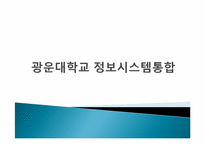[경영정보시스템] 광운대학교 정보시스템통합-1