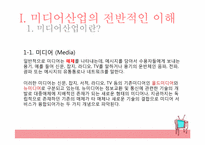 미디어산업의 전반적인 이해와, 뉴미디어 산업론-3