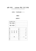 Labview 측정 프로그래밍-1