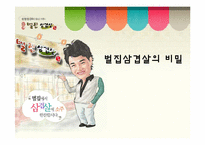 [서비스 마케팅] 벌집삼겹살 분석-1