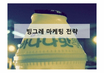빙그레 마케팅전략-1