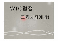 [국제통상] WTO협정 교육시장개방-3