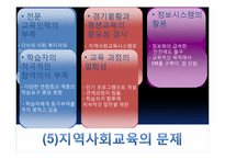 [지역사회교육론] 지역사회교육의 문제점과 해결책-8