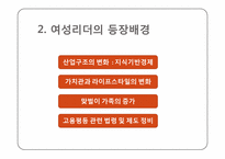 [조직행동] 여성리더십과 기업조직-4