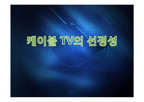 케이블 TV의 선정성-1
