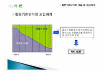 오복식품에 대한 활동기준원가계산(ABC)-4