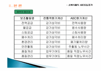 오복식품에 대한 활동기준원가계산(ABC)-14