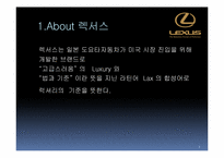 렉서스(LEXUS) STP 사례연구-3